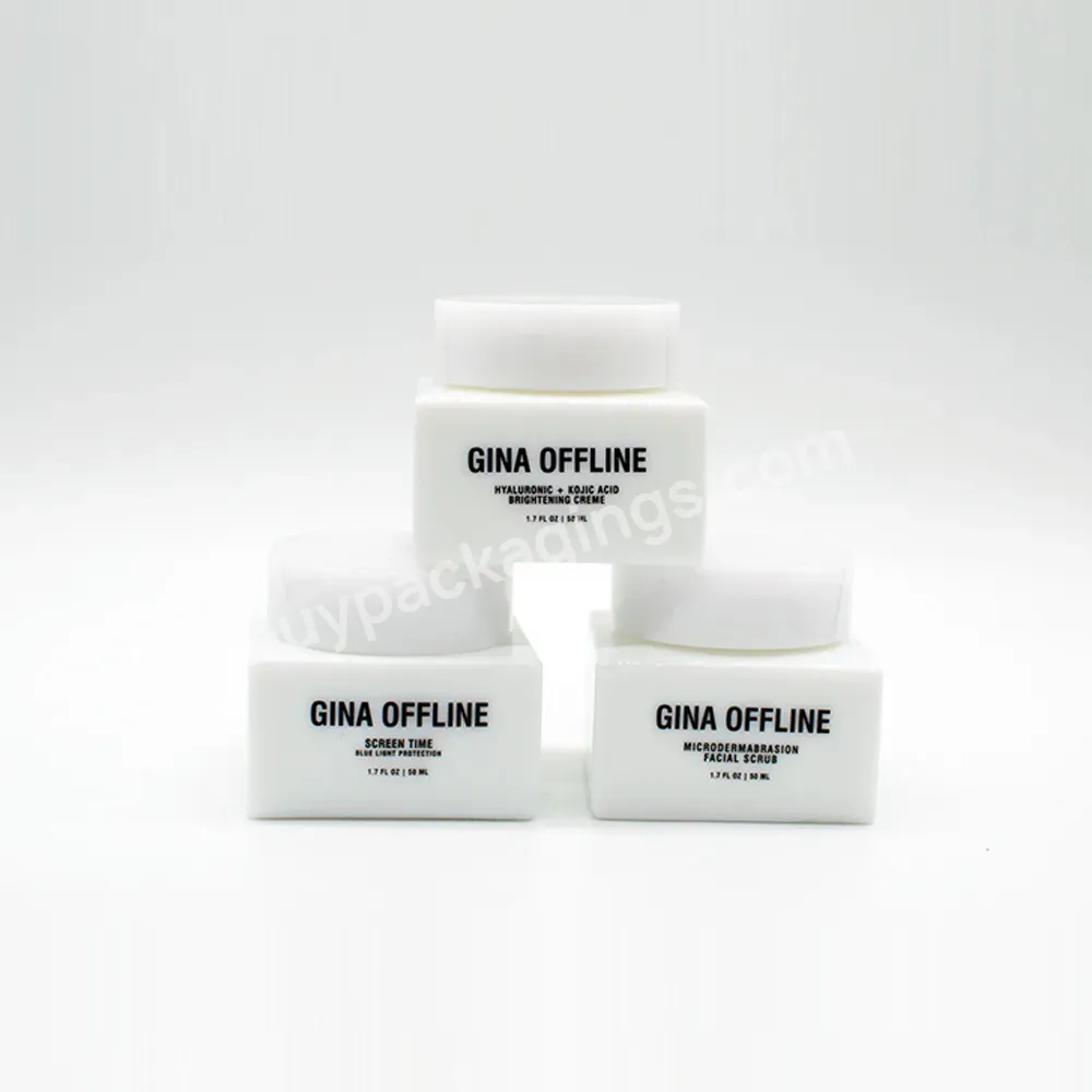 Fts Free Sample Wholesale White 50g Empty Face Cream Jars