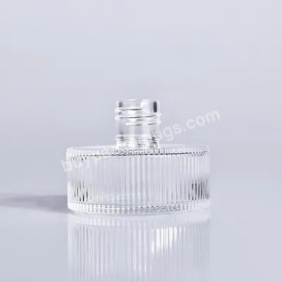 Fts Large Round Reed Car Diffuser Glass Bottle 100ml Car Fragrances Round Empty Matte Black Frosted 100ml Diffuser Bottle