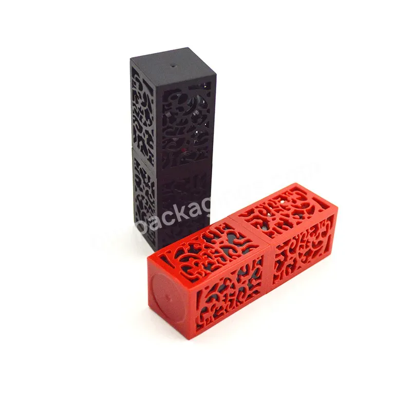 Fts Retro Chinese Style Hollow Square Lipstick Tube Packaging Material Color Cosmetics Lipstick Tube Cosmetic Packaging