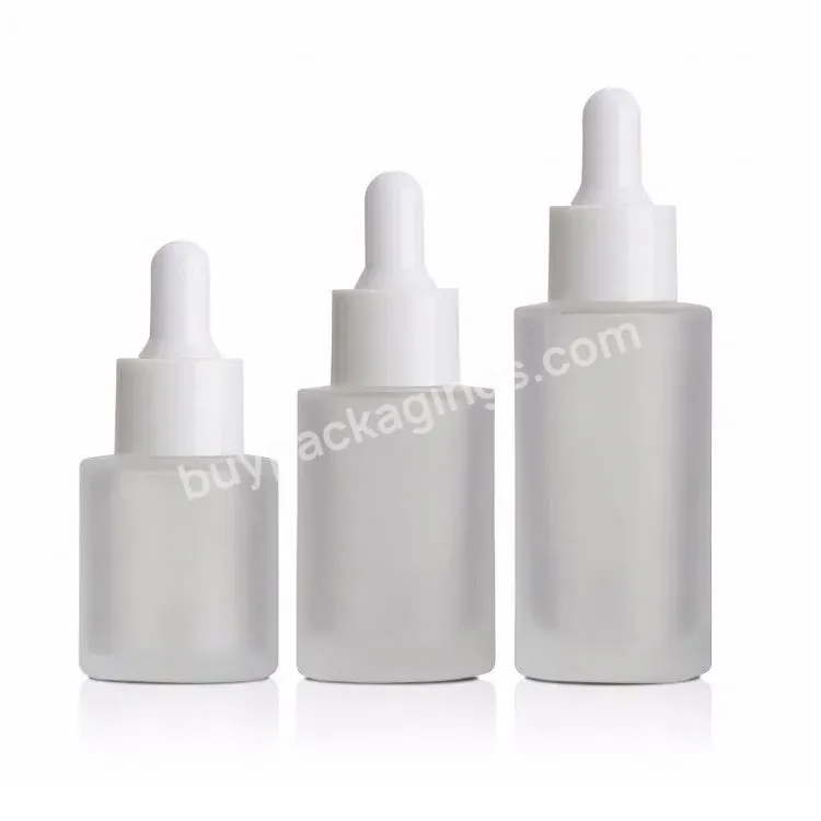 Fts Top Quality 20ml 30ml 40ml Flat Shoulder Essential Oil Amber Glass Bottles Supplier