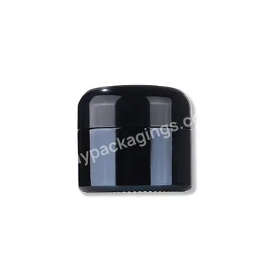 Fts Wholesale Cosmetic Glass Packaging Black Glass Jar For Cream Frosted Cream Glass Jars