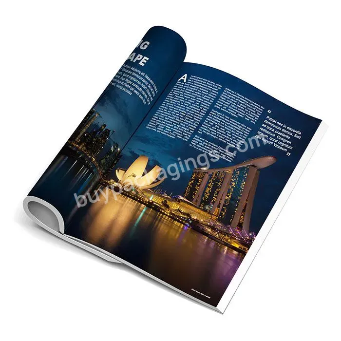 Full Color Customized Print Softcover Story Publishing /booklet/magazine/brochures/ Catalogue Photo Cook Paper Book