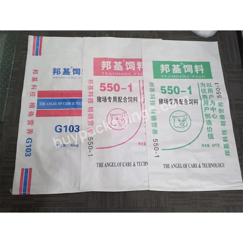 Full Color Gravure Printing 5kg 10kg Laminated Sugar Packing Handle Rice Bags 25kgs Pp Woven Bag