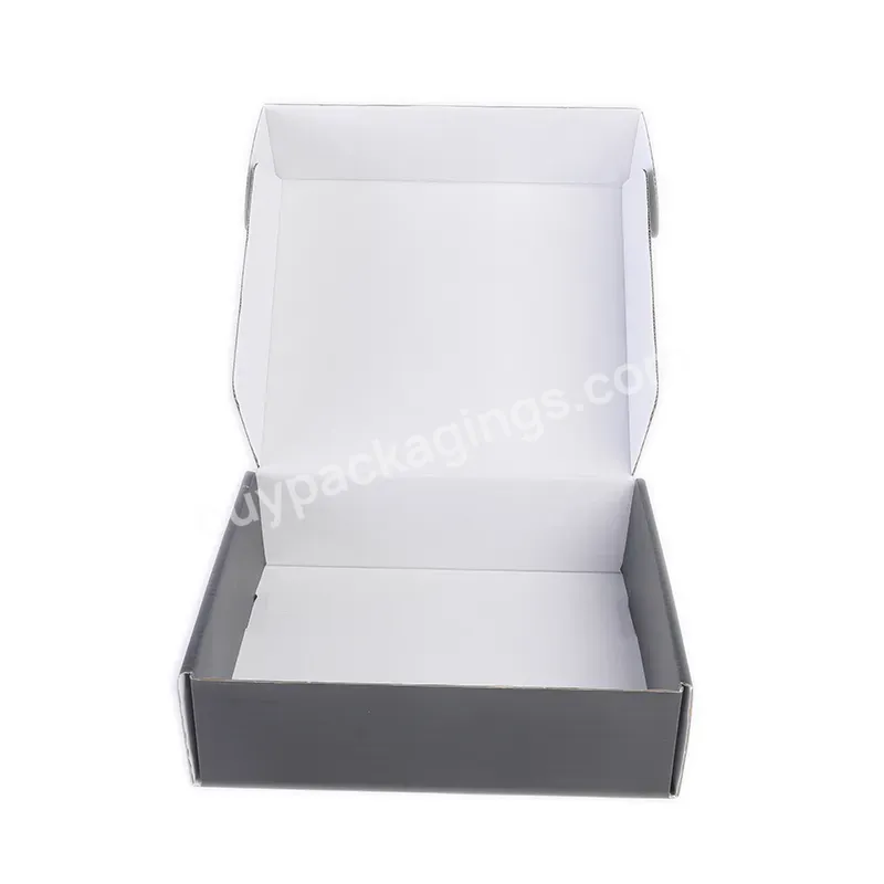 Full Color Printing Black White Corrugated Gift Packaging Paper Box