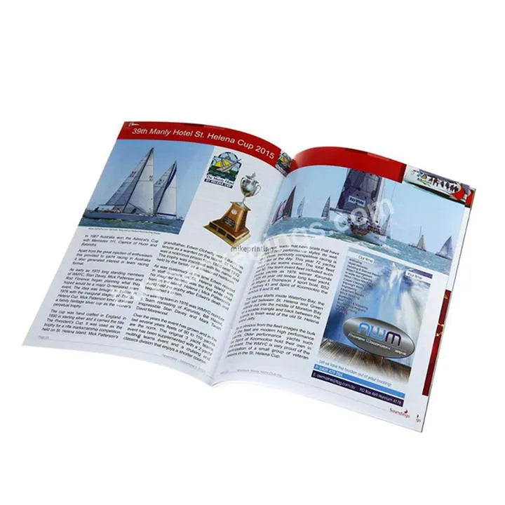 Full Color Softcover Book Cheap Magazine Printing