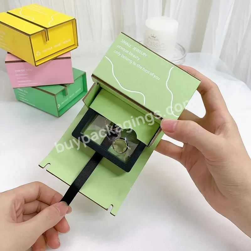 Fully Recyclable Fine Jewelry Packaging Small Gift Boxes For Jewelry Empty Jewelry Box For Necklace Bracelet Earring And Ring