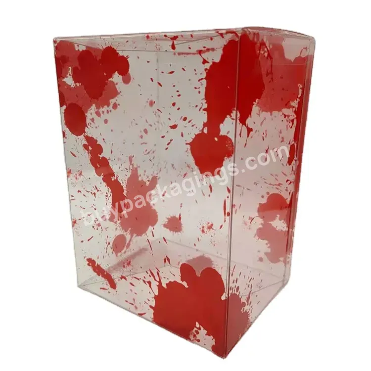 Funko Pop Box Blood Splatter 0.8mm Glow Pet Plastic Box Pop Acid Free Plastic Protector