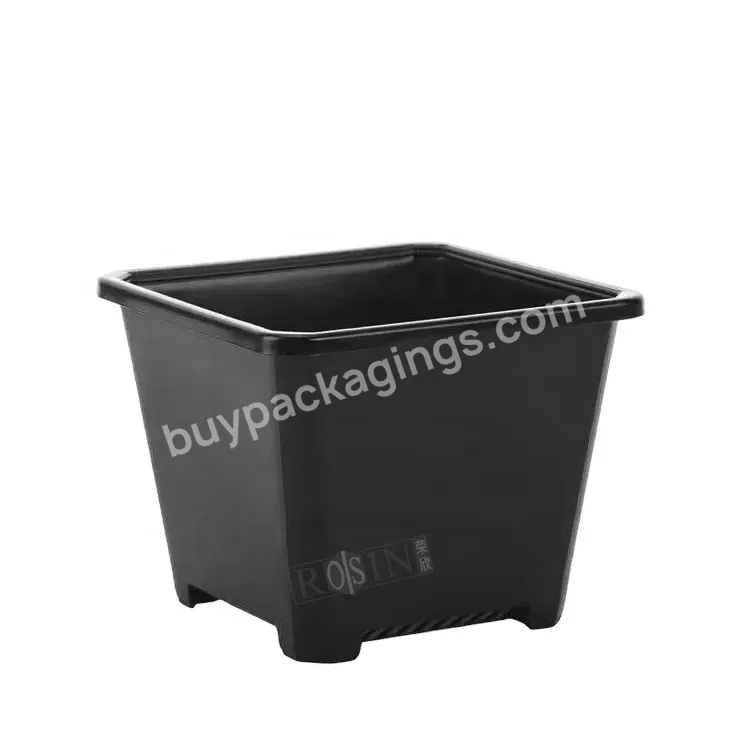 Garden Mini Square Black Outdoor Plastic Flower Pot Plant Nursery Flowers - Buy Plastic Flower Pot,Square Black Outdoor Nursery Flowers,Flower Pot Plant Nursery Flowers.