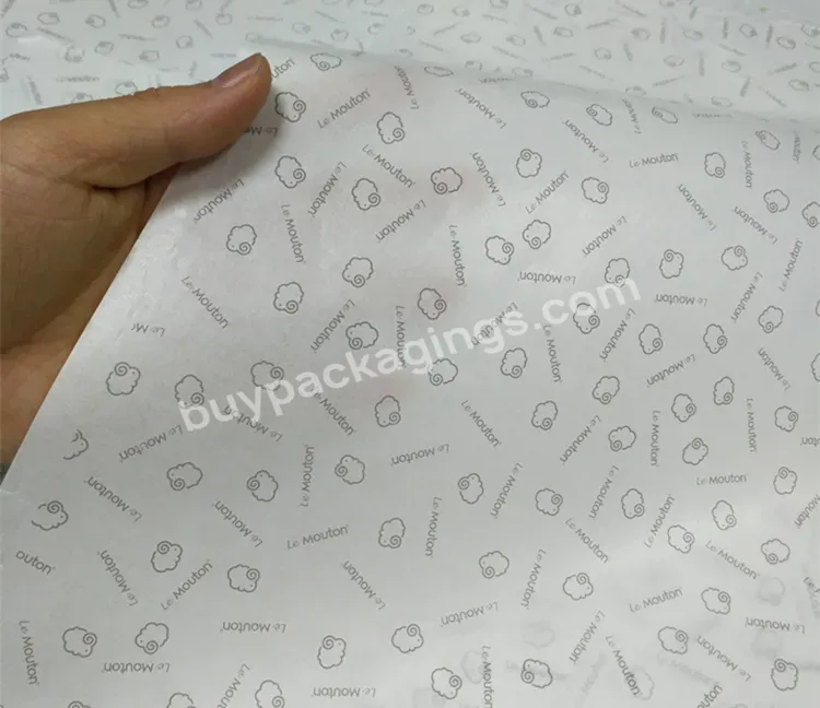 Garment Paper With Your Own Logo Design Oem Custom Printed Logo Gift Tissue Paper Clothes Shoes Wrapping Tissue Packing Wrapping