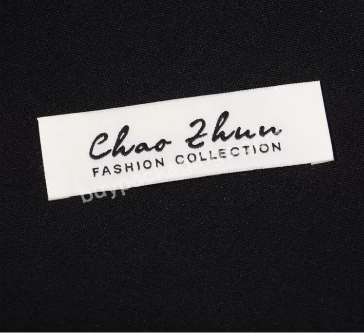 Garment Woven Clothing Label Custom Logo Woven Silk Labels