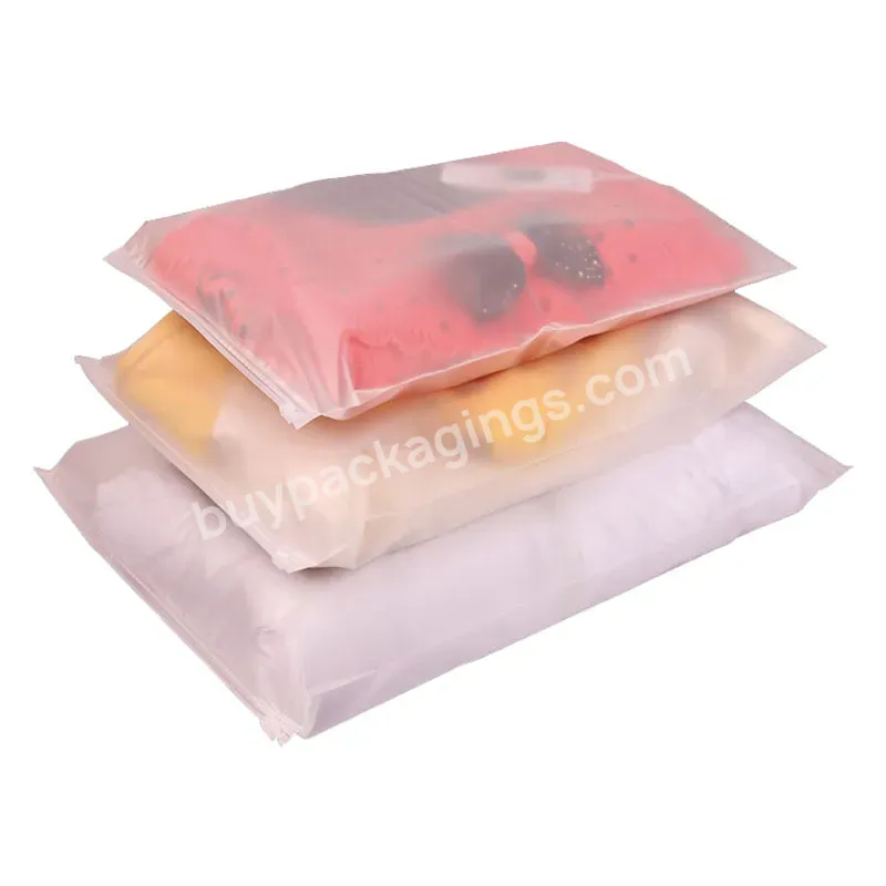 Garment Zipper Bags Plastic Custom Print Packaging Bag For Hoodies Ziplock Bag With Logo For Clothing