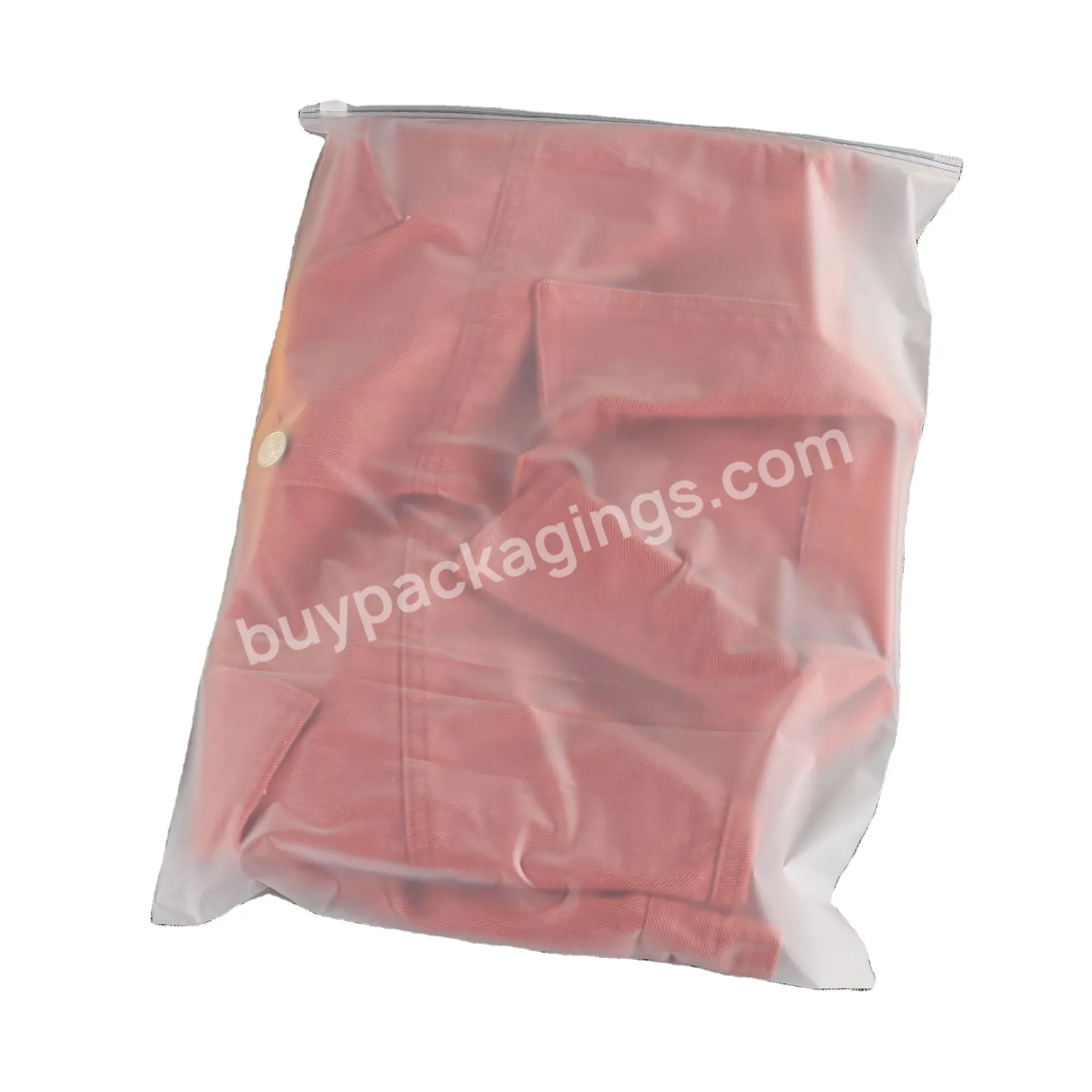 Garment Zipper Bags Plastic Custom Print Packaging Bag For Hoodies Ziplock Bag With Logo For Clothing