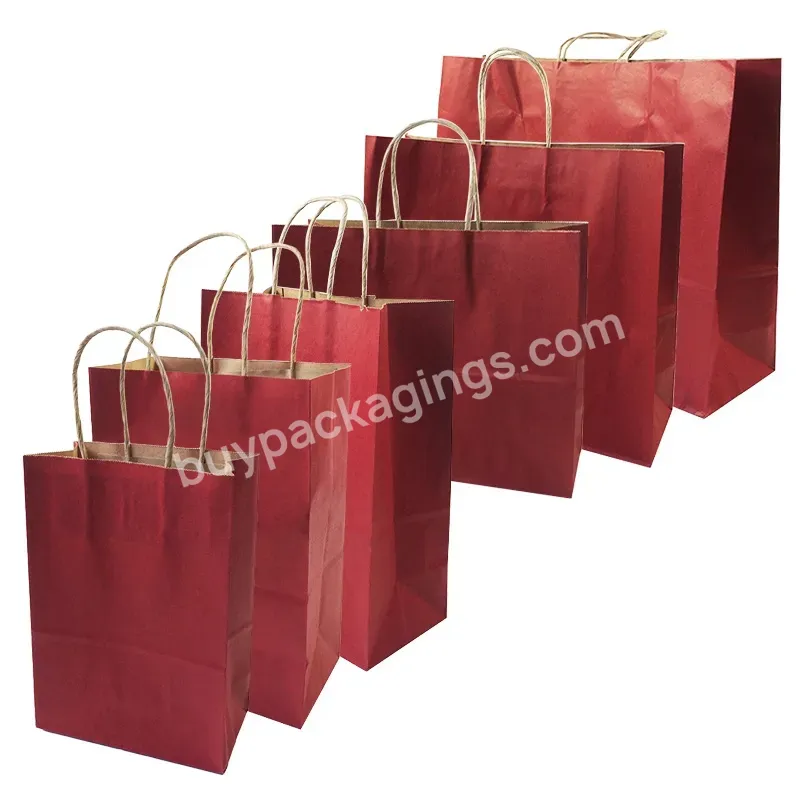 Gift Bags With Handles Multi-function Red Recyclable Bag Environmental Protection Clothes Shoes Bag