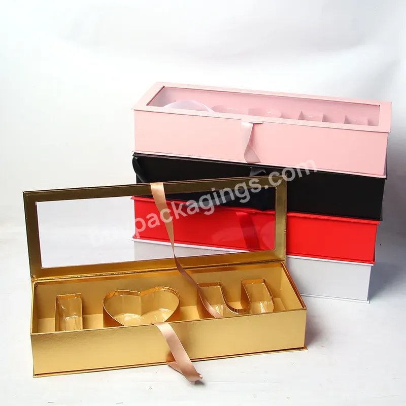 Gift Box Monogram Transparent Flower Box Valentine's Day Gift Flower Packaging Box Wholesale