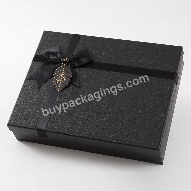 Gift Box With Bow Tie Various Colors Can Be Customized Packaging Box Printing Paper Box Oem Art Paper Customizable Flip 5000
