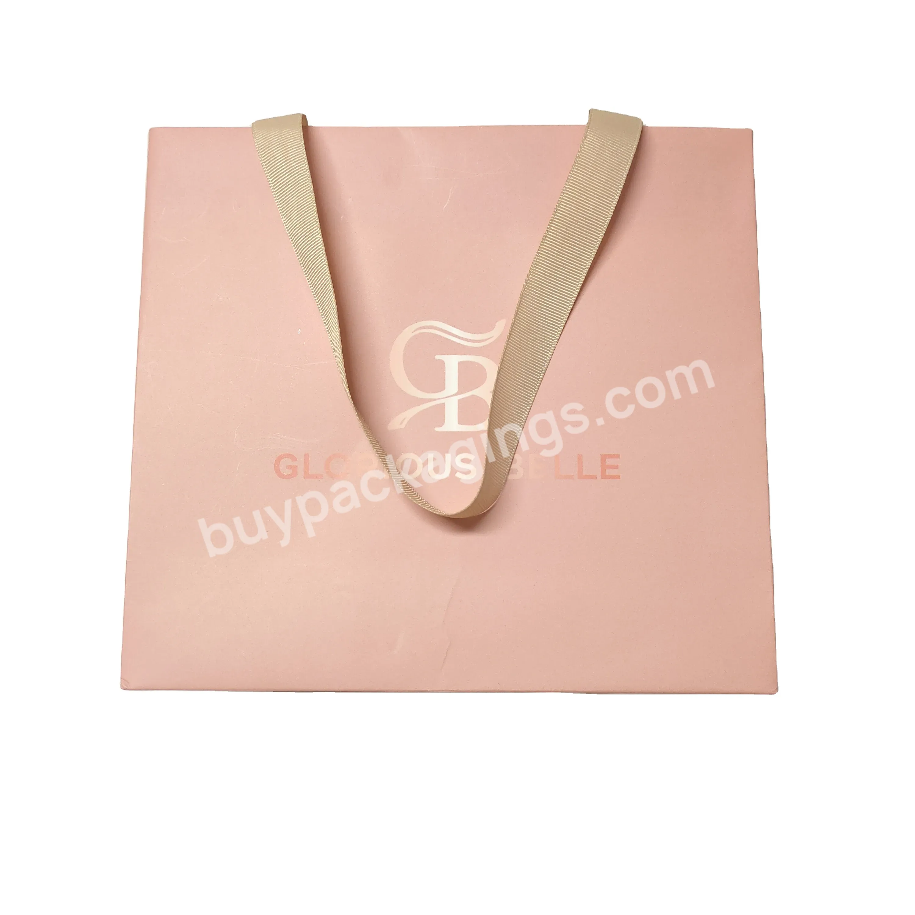 Gift Paper Bags Custom Printing Company Logo Clothing Packaging Shopping Bags