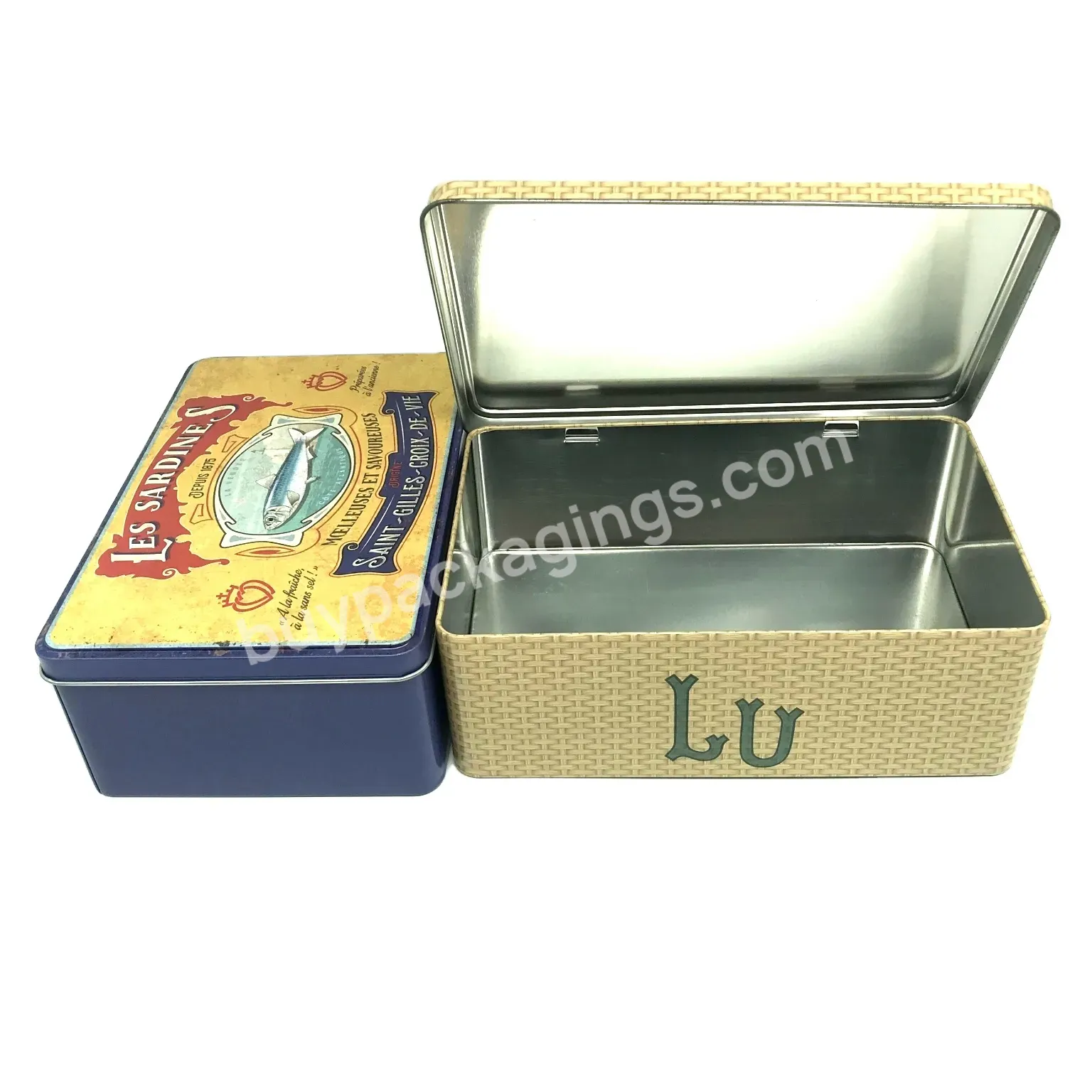 Gift Rectangular Metal Tin Boxes