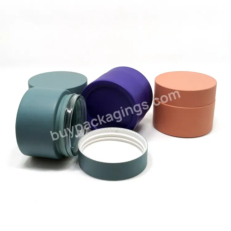 Glass Cosmetic Empty Cream Packaging 5g 10g 15g 20g 30g 50g 60g 100g 200g Frosted Cosmetic Container Jar With Lids