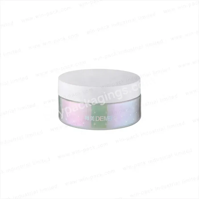 Glass Cosmetic Jar Double Chamber Face Cream Jar With Plastic Cap