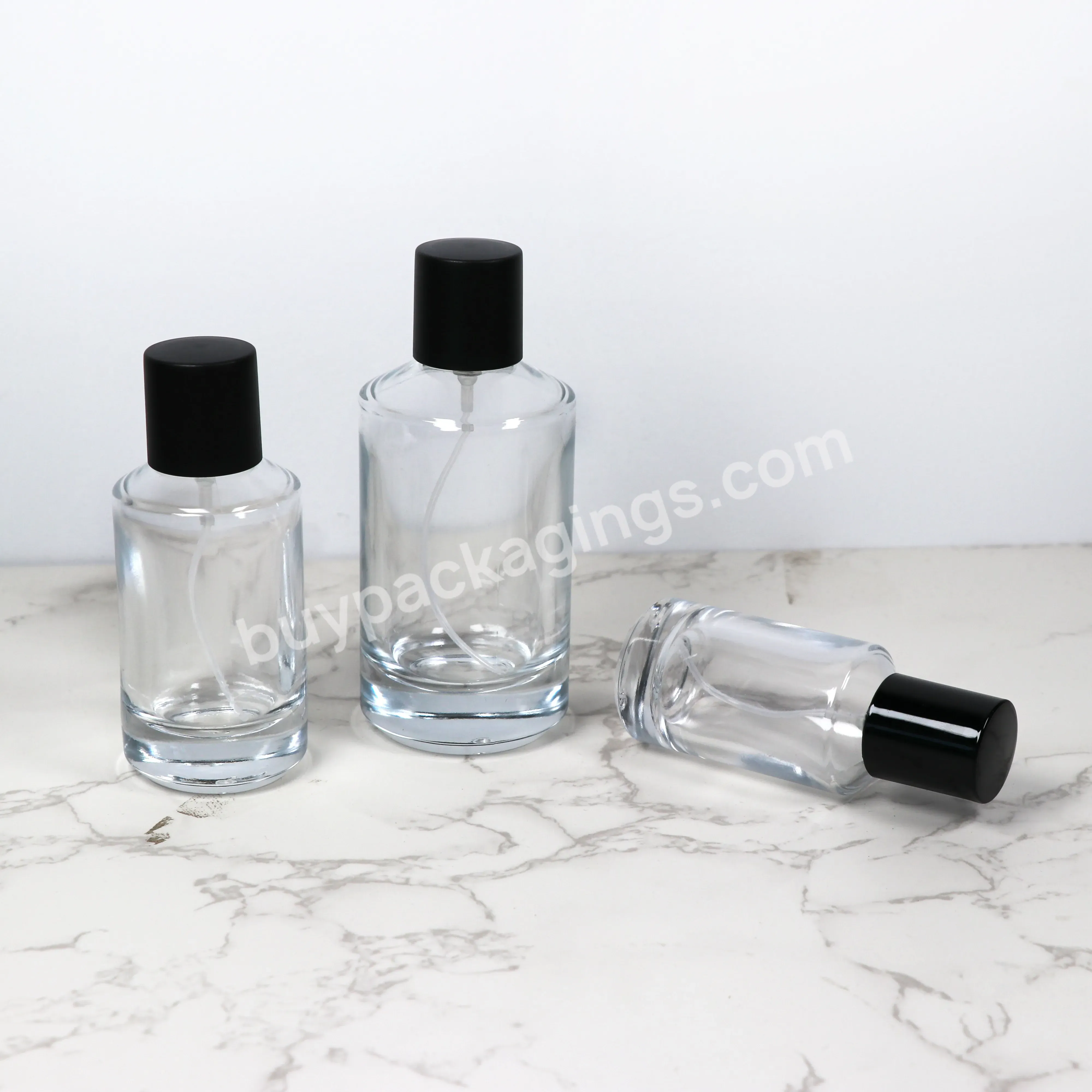 Glass Perfume Bottle 30ml 50ml 100ml Perfume Glass Bottle With Aluminum Spray