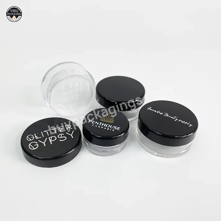 Glitter Loose Powder Ps Plastic Jar Container Cosmetic Cream Sample Jars