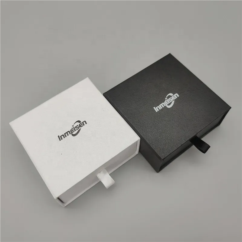 Glitter Necklace Fancy Wholesale Custom Led Light Luxury Packaging Box Elegant Black with Foam Insert Jewelry Boxes With Logo