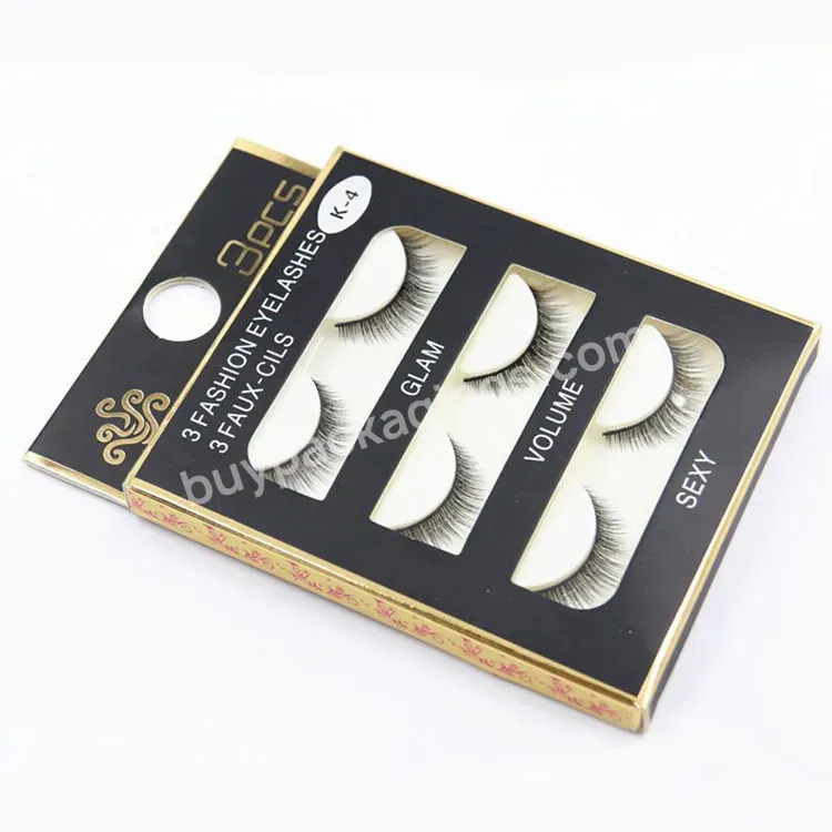 Global Wholesale Custom Paper Delicate False Eyelashes Packaging Box With Window Is Used For Store E-commerce Packaging