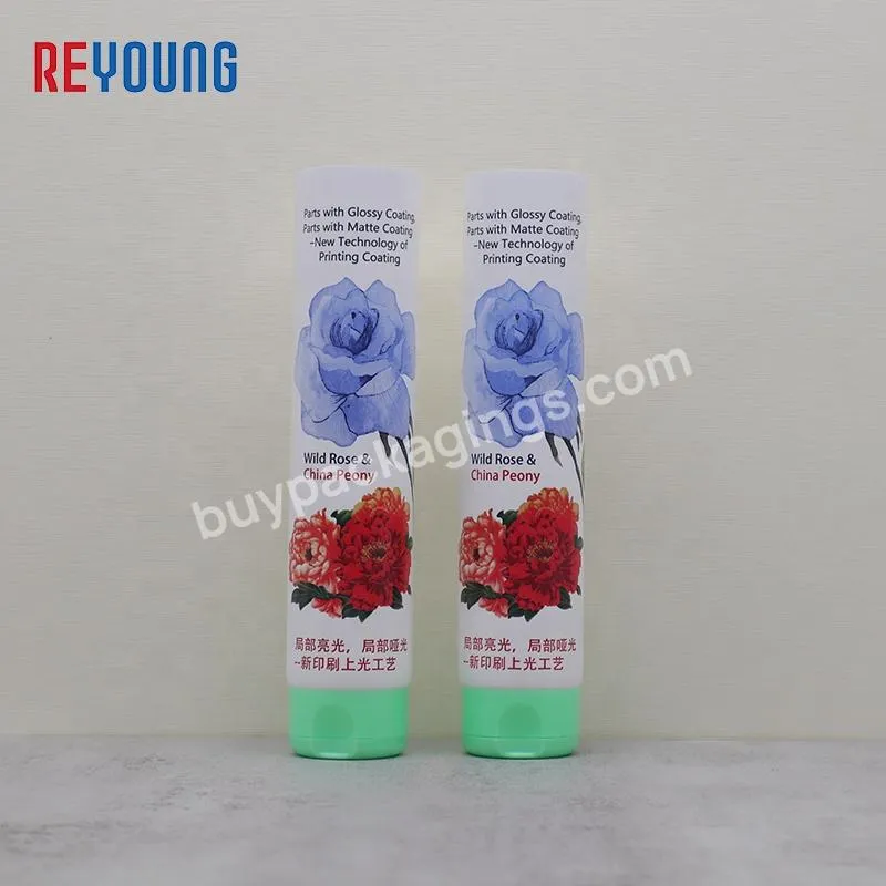 Glossy And Matte Coating New Printing Process Plastic Soft Tubes Container With Flip Caps For Lotion Cosmetic