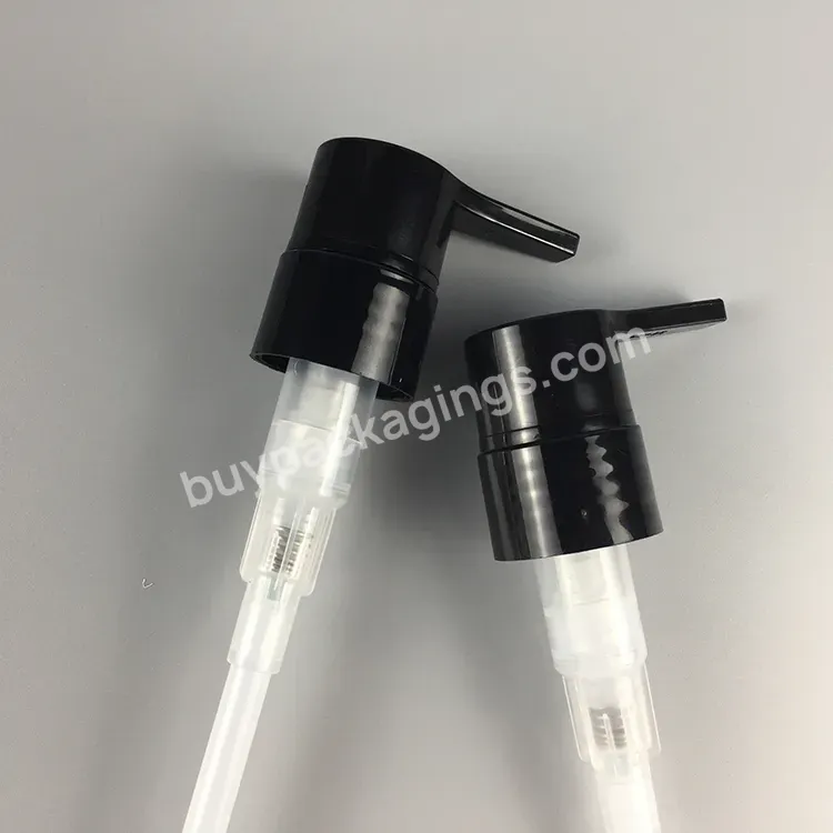 Glossy Black Color 24/410 Handwash Dispenser Pump