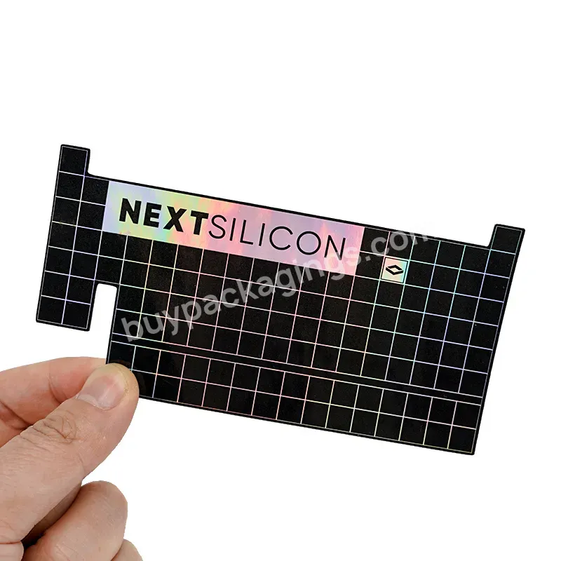 Glossy Die-cut Holographic Custom Printed Sticker Labels For Laptops