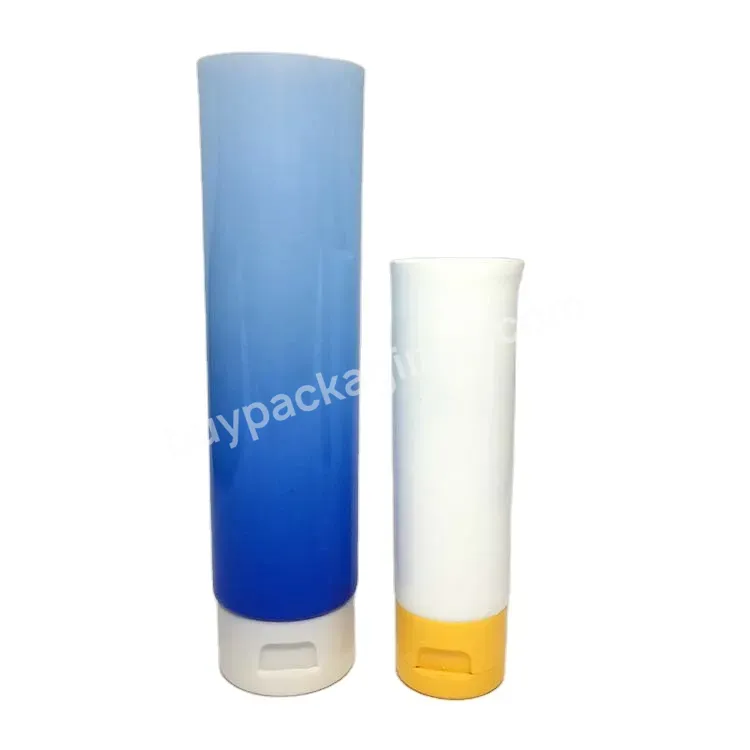 Glossy Finish Soft Squeezable Pe Tube 120ml With Pp Plastic Flip Top Lid For Face Cleanser Lotion