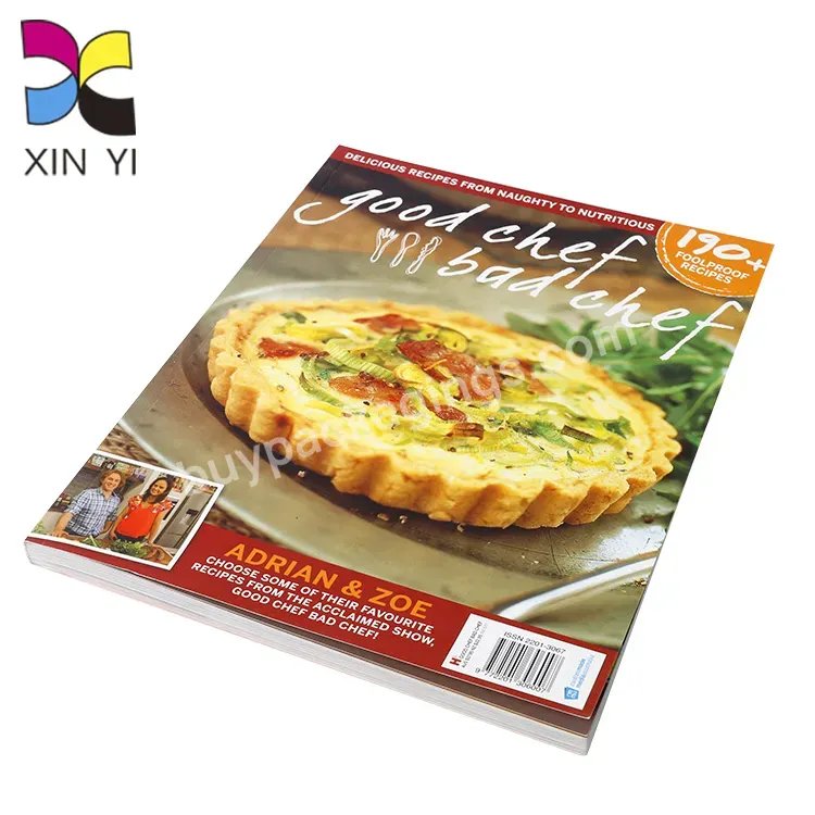 Glossy Paperback High Quality Low Price Softcover Cooking Book Printing With Picture