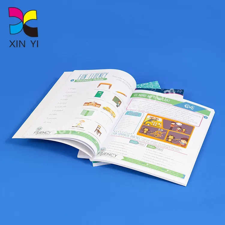 Glue Binding Children Books Customized Softcover Play Book Printing