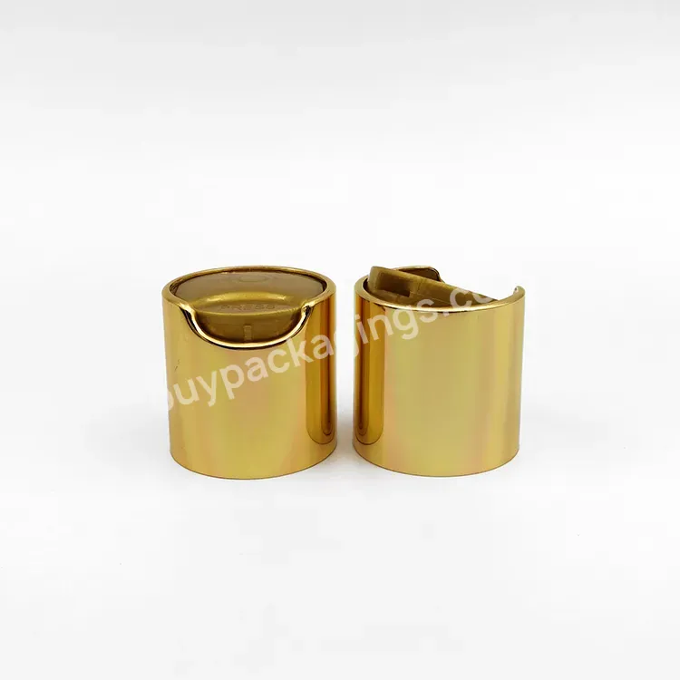 Gold Aluminum Cover Disc Top Cap 24/410