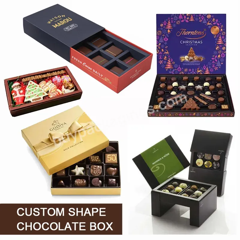 Gold Compartment Box Eid Ramadan Kareem Gift Truffle Box Eid Handmade Chocolate Or Pastry Personal Home Gift Packaging Boxes