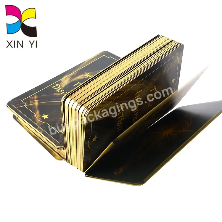 Gold Edge Tarot Affirmation Card Deck Tarot Card Printing