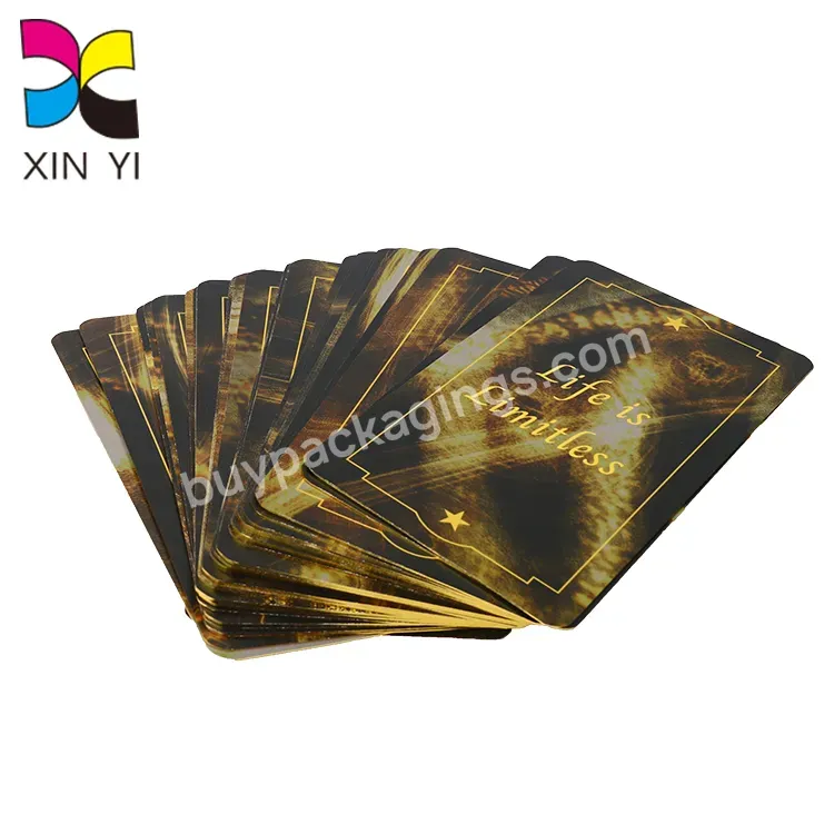 Gold Edge Tarot Affirmation Card Deck Tarot Card Printing