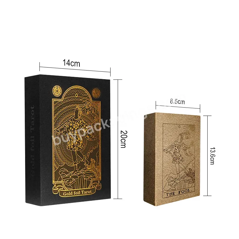 Gold Foil High Luxury Tarot Divination High Grade Gift With Luxury Magnetic Paper Box Packaging Custom Printing Gameplay Guide - Buy 14*20 Cm 8.5 *18.6 Cm Size Card Board Game Custom Card Game Making,High Luxury Card Game With Rigid Paper Box Packagi