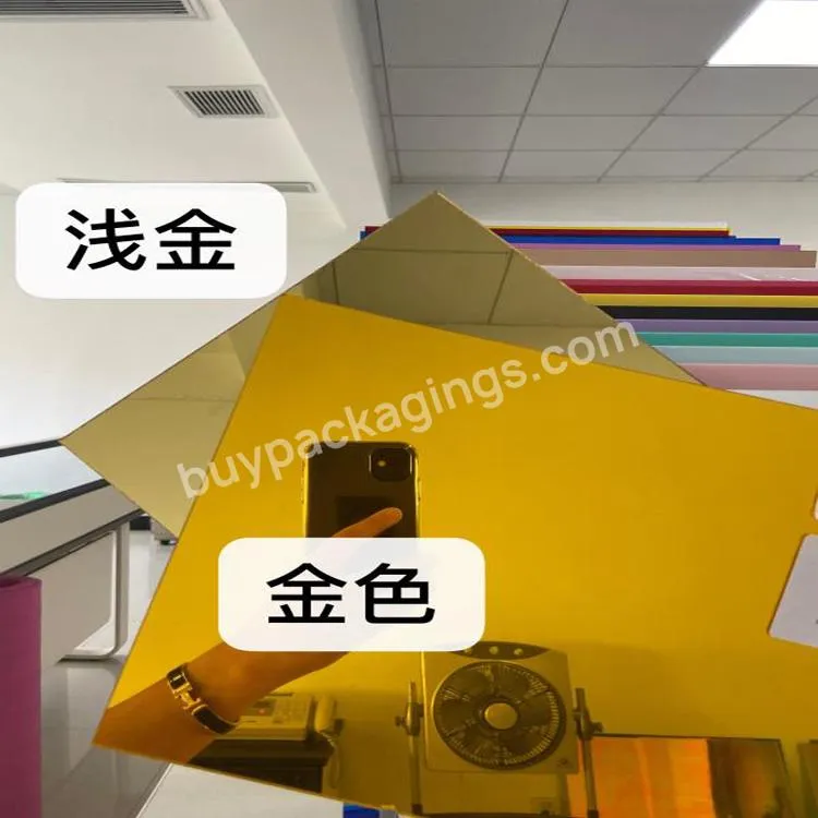 Gold Mirrored Polystyrene Sheet/ps Mirror Sheet/polystyrene Sheet