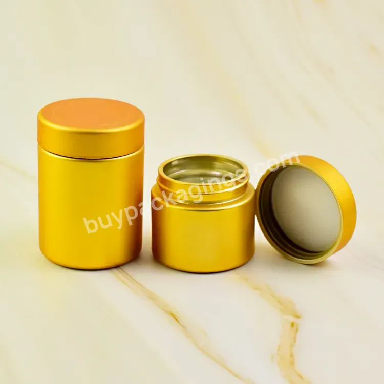 Golden Color Electroplated Custom Container Glass Jar Skincare Packaging Luxury 2oz 3oz 4oz Wide Mouth Child Resistance Lid