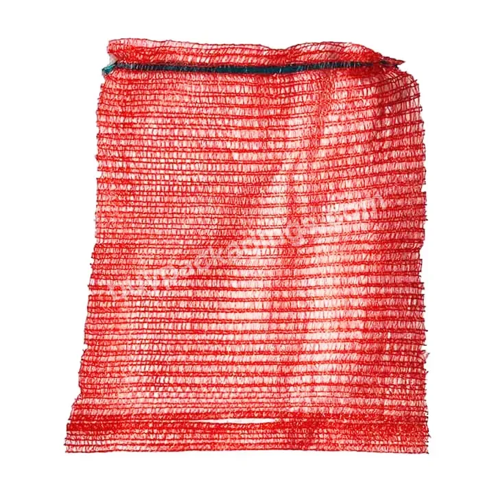 Good Breathable Mesh Packaging Net Firewood Bag With Strap
