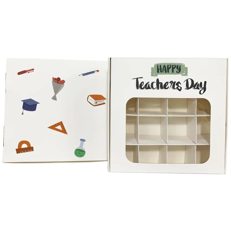 good low price modern fashion attractive novel teachers' day design packaging candy chocolate edibles boxes sweets