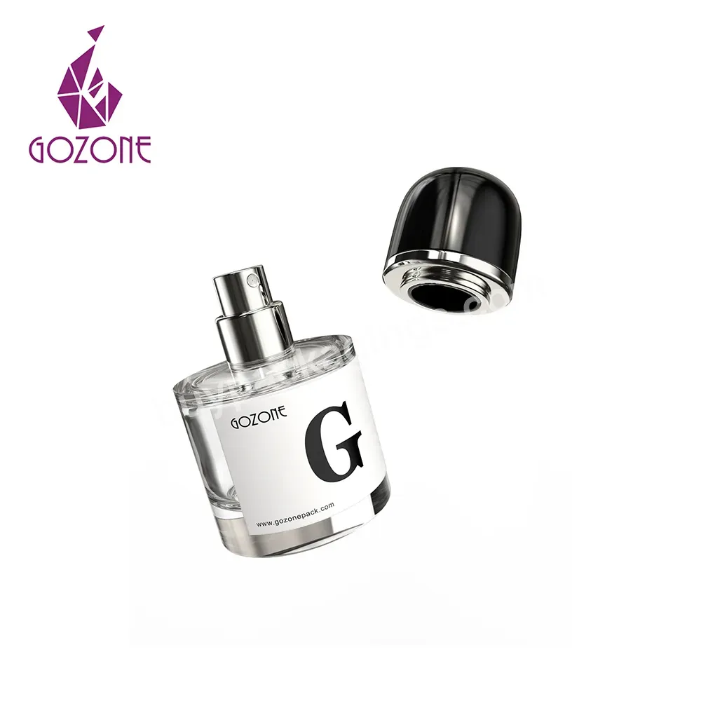 Good Price 50ml Empty Glass Perfume Bottle With Black Cap