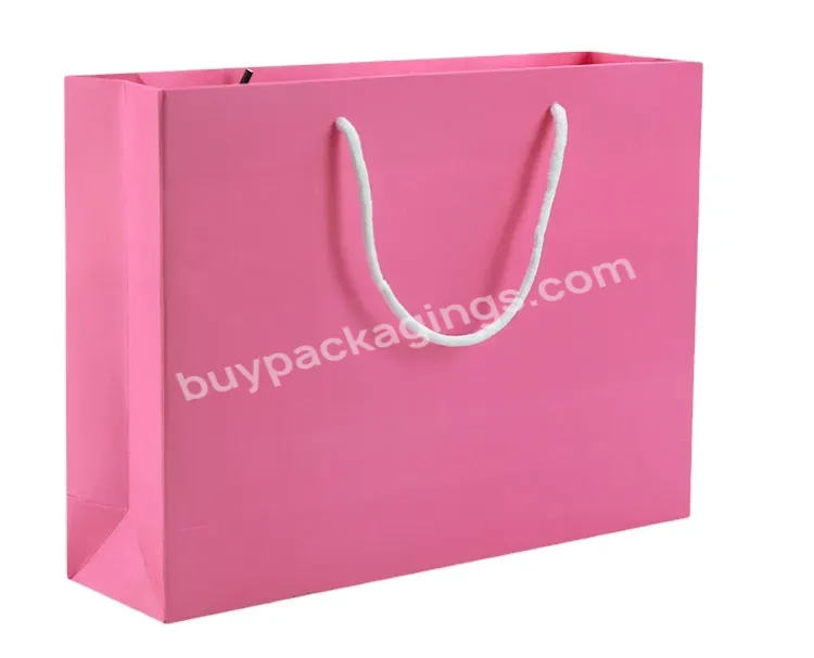 Good Price Factory Direct Custom Personalized Hot Pink Boutique Paper Shopping Bag