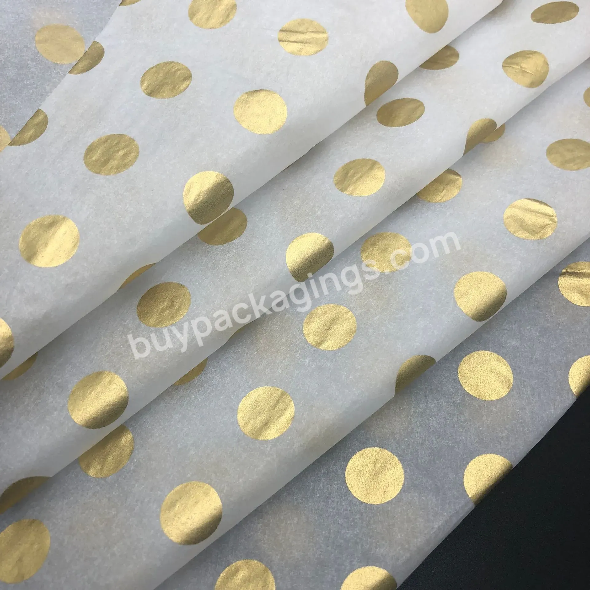 Good Price Wholesale Luxurious Eco-friendly Scented Polka Dot Acid Free Printed Tissue Paper For Candle