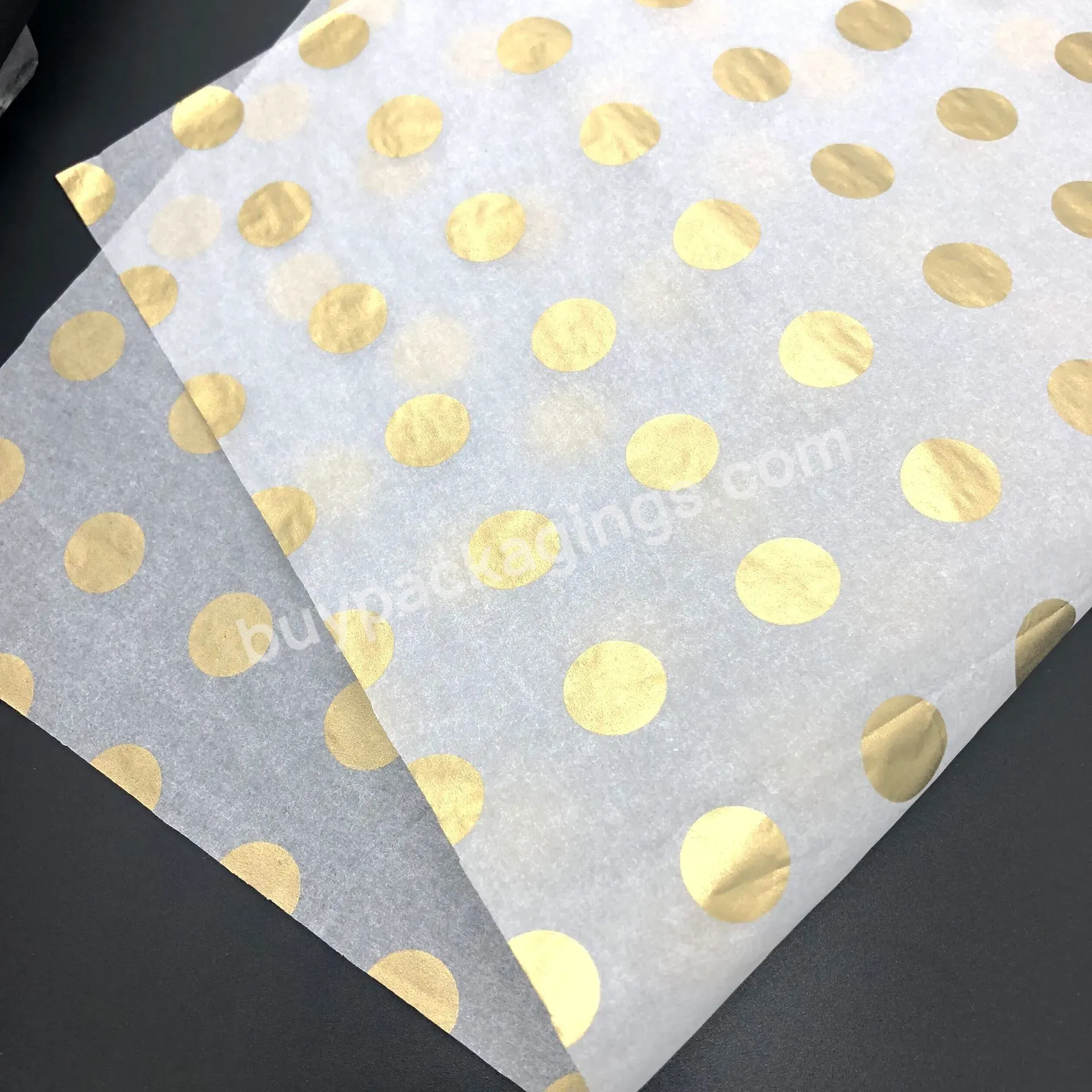 Good Price Wholesale Luxurious Eco-friendly Scented Polka Dot Acid Free Printed Tissue Paper For Candle