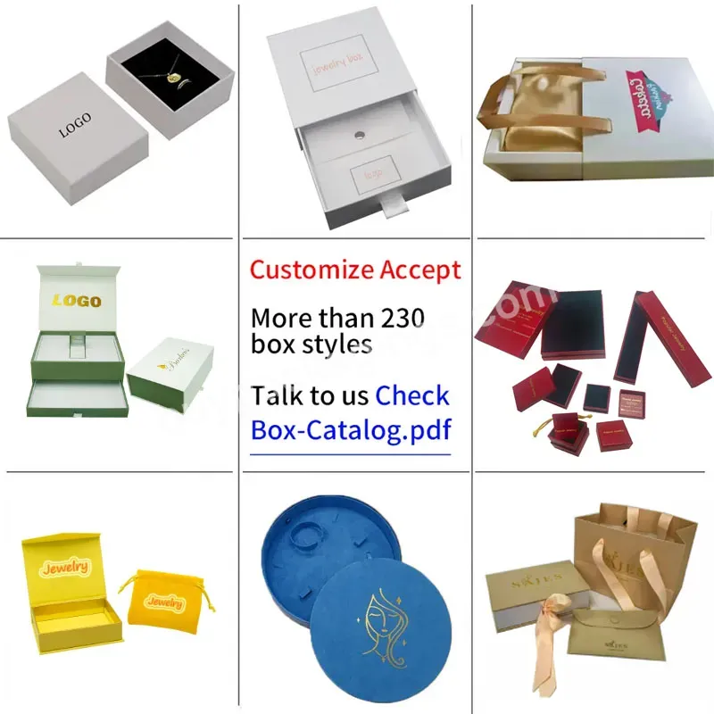 Good Quality Custom Thick Craft Drawer Eco Friendly Slide Brown Jewelry Packaging Box For Charm Bracelet