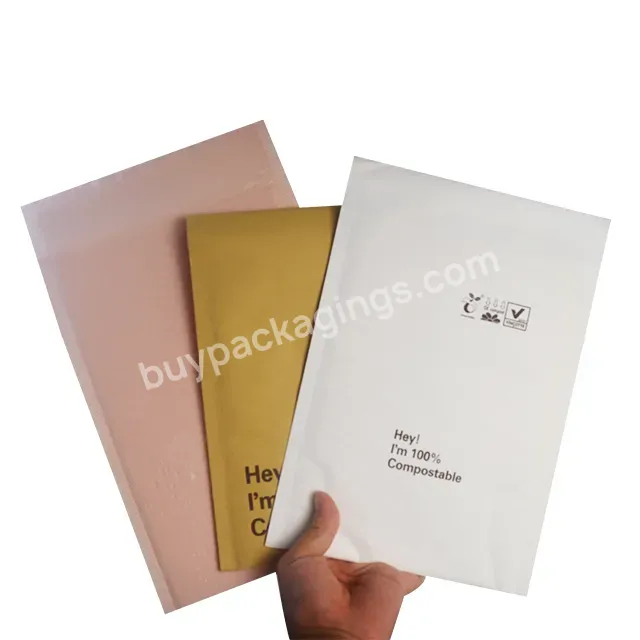 Good Quality Eco Friendly Biodegradable Recycle Customized Print Logo Kraft Mailer Bag Self Adhesive Bubble Poly Mailers - Buy Bubble Poly Mailers,Compostable Biodegradable Envelopes Shipping Mailing Packing Air Poly Bubble Mailers Bag,Eco Friendly C