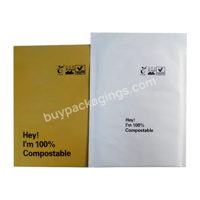 Good Quality Eco Friendly Biodegradable Recycle Customized Print Logo Kraft Mailer Bag Self Adhesive Bubble Poly Mailers