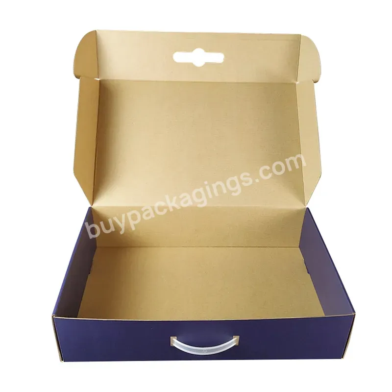 Good Quality Hot Sale Paper Packing Box With Handle Easy Taking Good Quality Corrugated Mailer Box